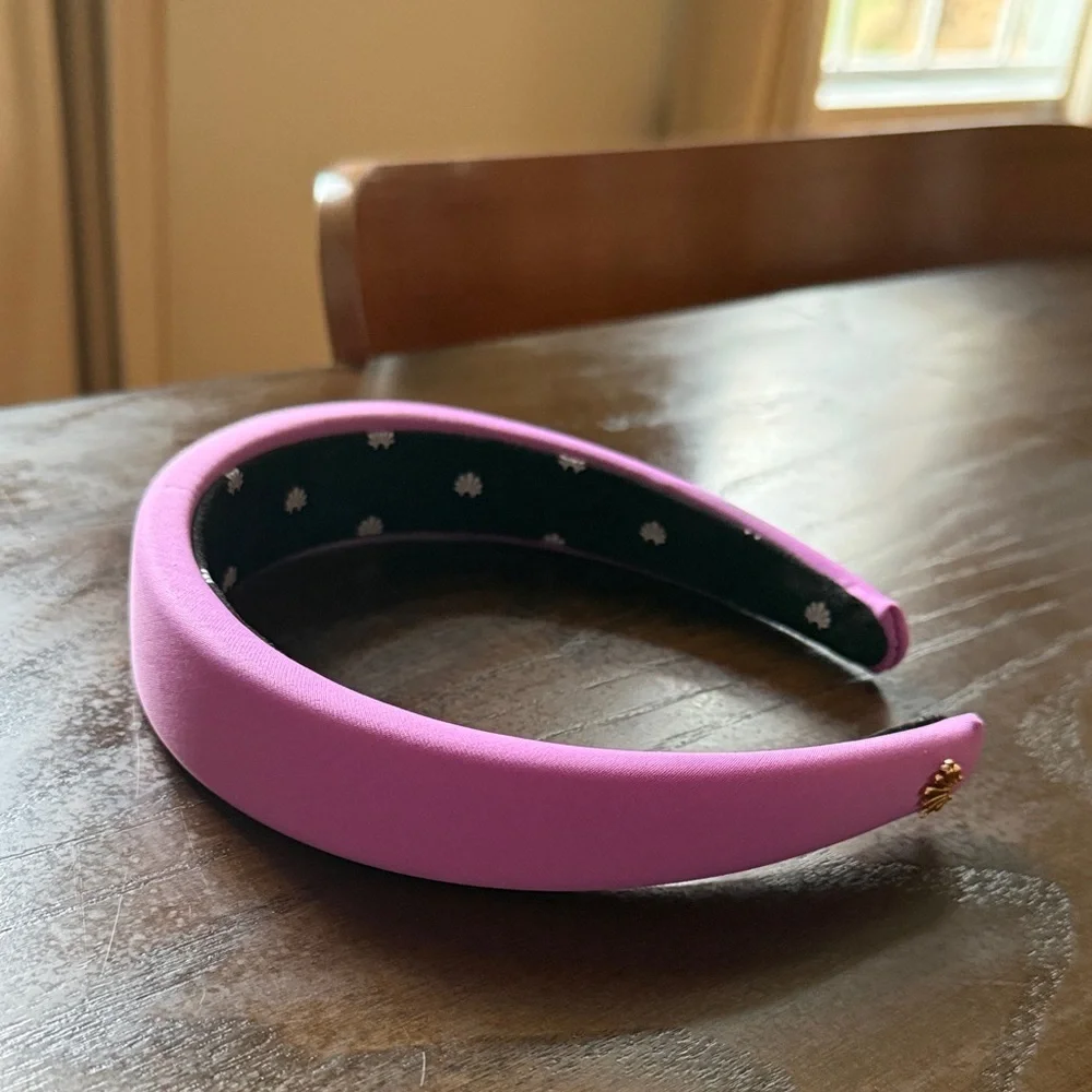 Lele Sadoughi Alice Neoprene Headband Lavender Pink Purple Hair Accessory